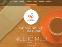 Tablet Screenshot of nimbletechnocrats.com